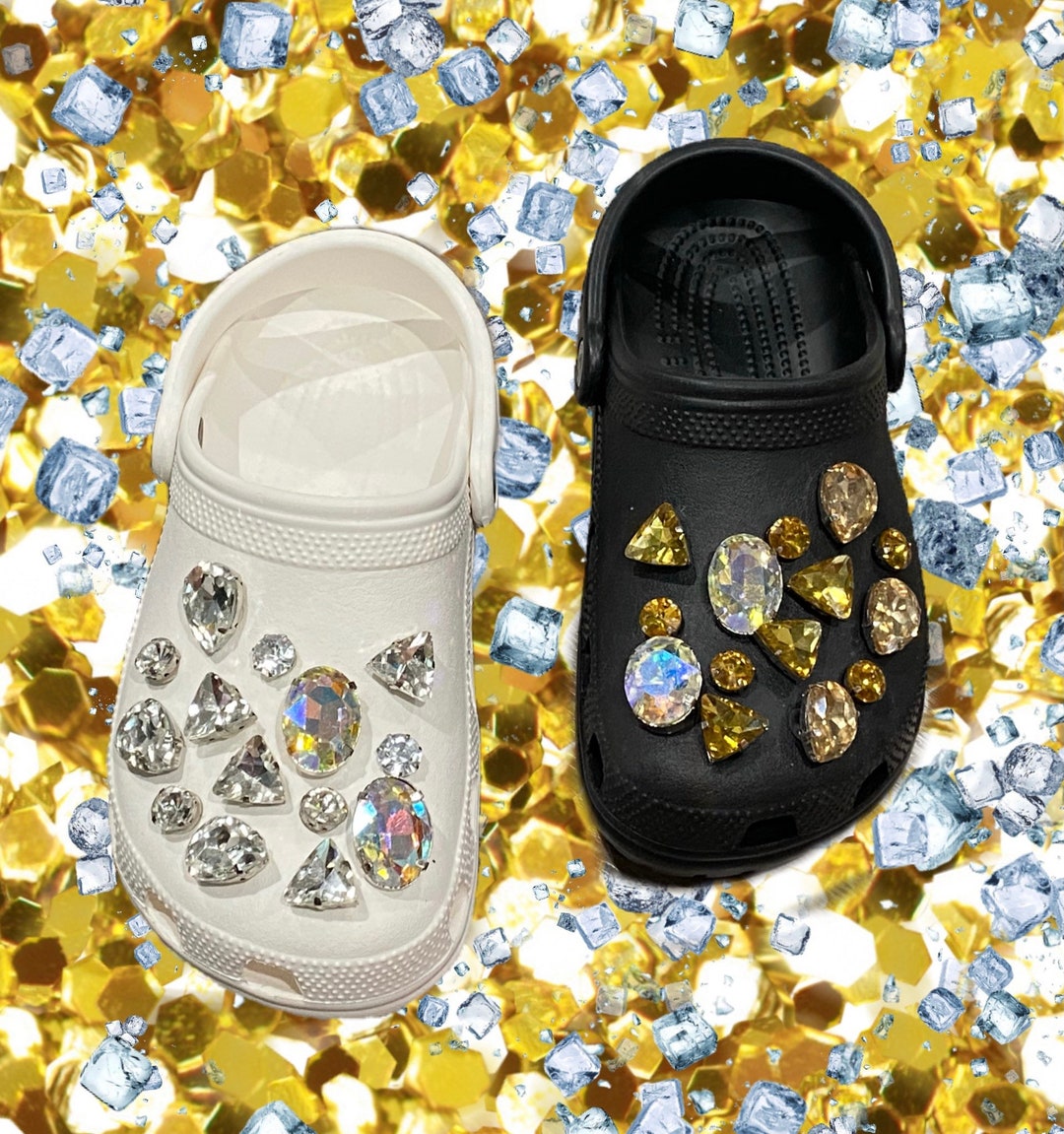 Crocs High Quality Gold and Silver Luxury Crystal Charms for 