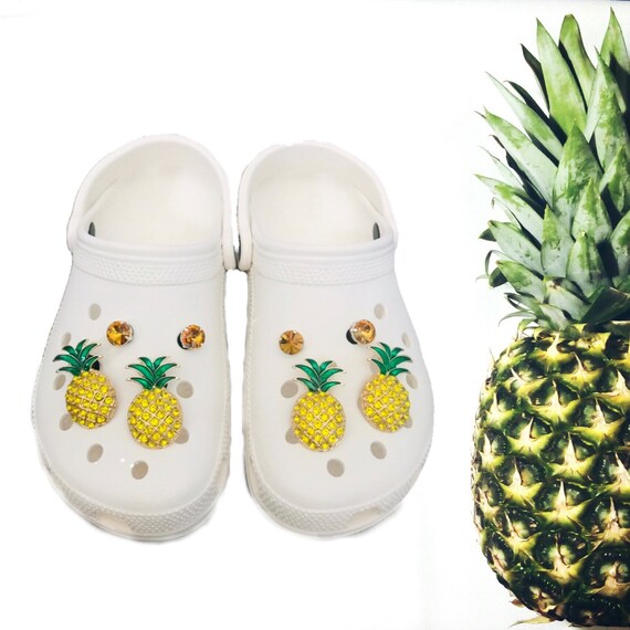 crocs with pineapples on them