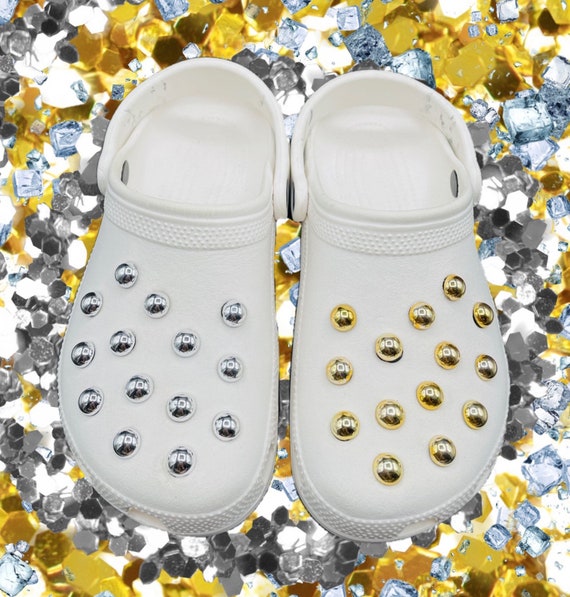 Crocs High Quality Gold and Silver Luxury Crystal Charms for 