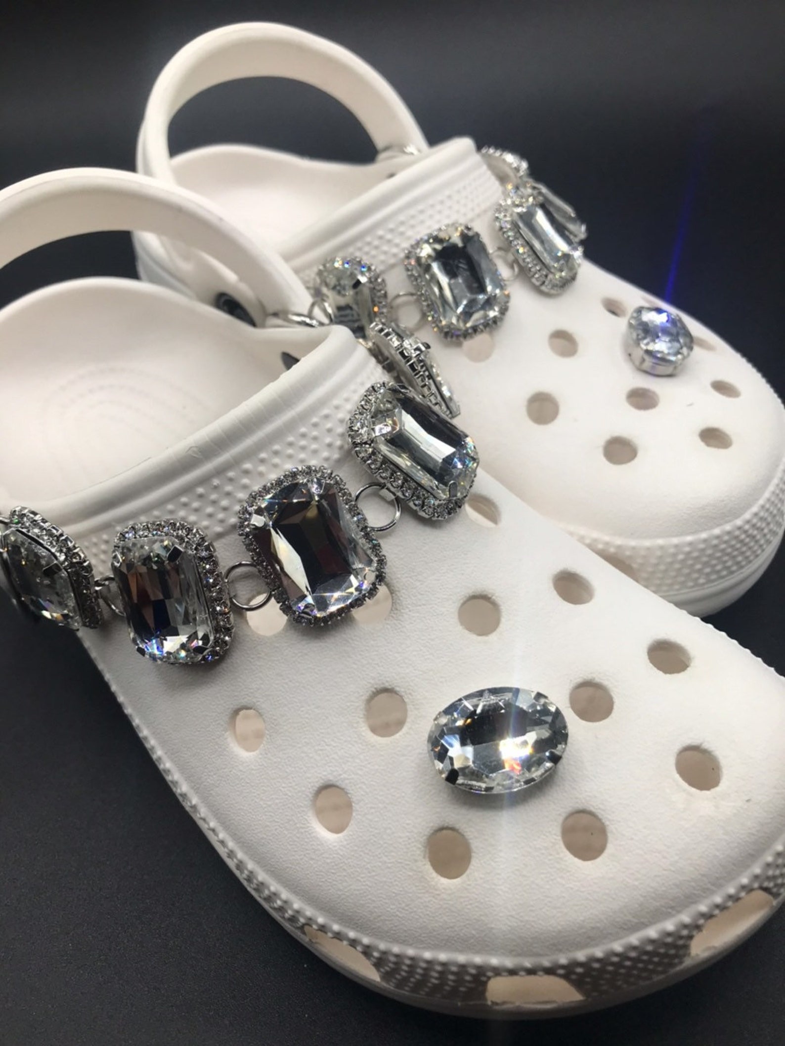 Crocs Chain Charm with Silver Luxury Jewelry Crystal with Etsy