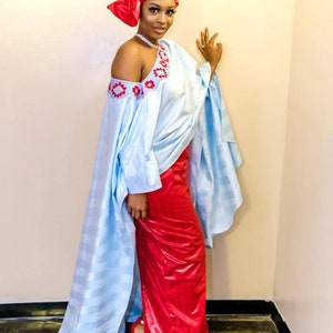 PREMIUM GETZNER MAGNUM Gold, African Dress, Bazin Brocade, Bazin Getzner, Bazin , African clothing For Women, African Fabric, Women Boubou