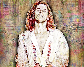 Michael Hutchence Print, Michael Hutchence Artwork, Michael Hutchence Tribute Art, Michael Hutchence Poster for INXS Fans