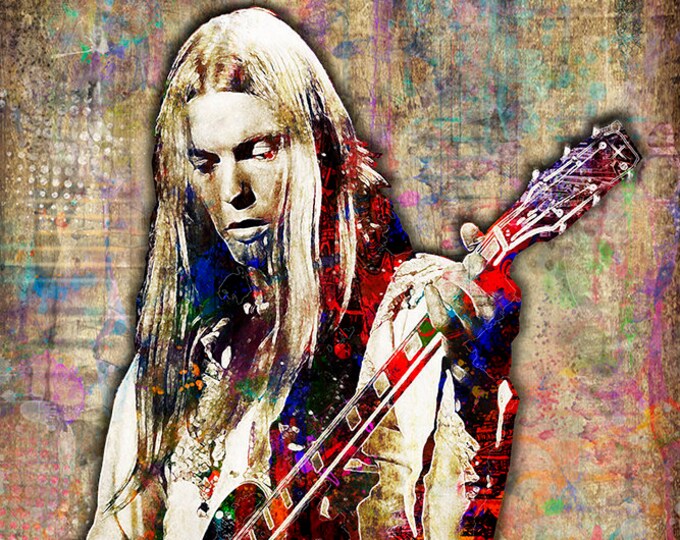 Gregg Allman Print Gregg Allman Artwork Gregg Allman Tribute | Etsy