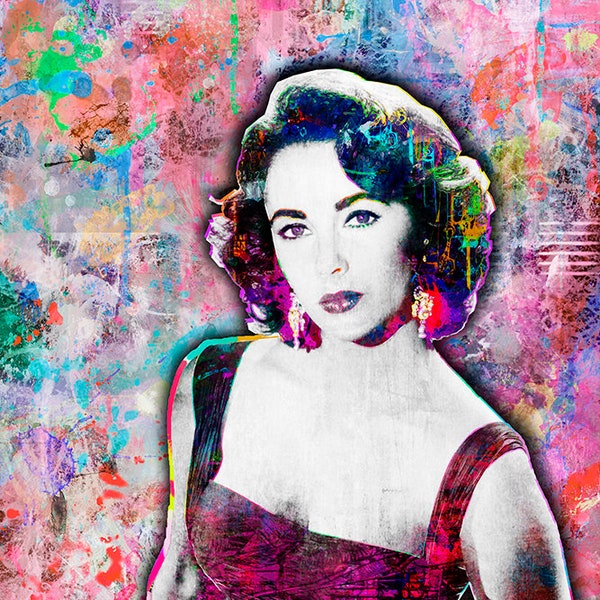 Elizabeth Taylor Print, Elizabeth Taylor Artwork, Elizabeth Taylor Art, Elizabeth Taylor Poster for Elizabeth Taylor Fans