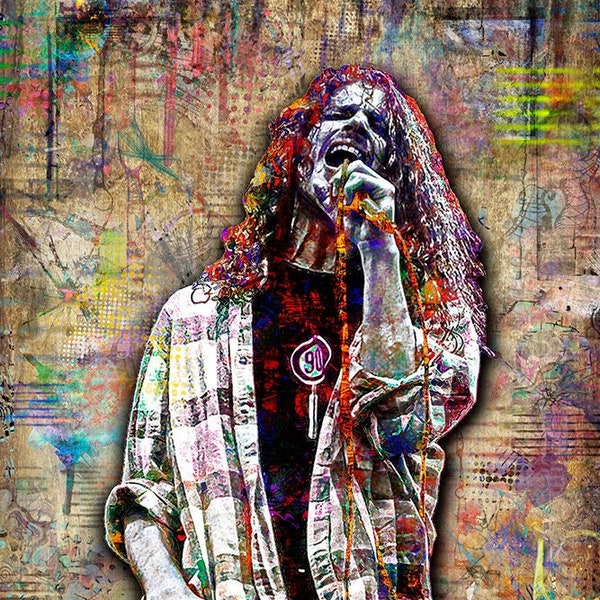 Chris Cornell Poster, Chris Cornell Artwork, Chris Cornell Tribute Art, Chris Cornell Print for Soundgarden and Audioslave Fans