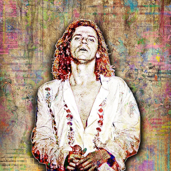 Michael Hutchence Print, Michael Hutchence Artwork, Michael Hutchence Tribute Art, Michael Hutchence Poster for INXS Fans