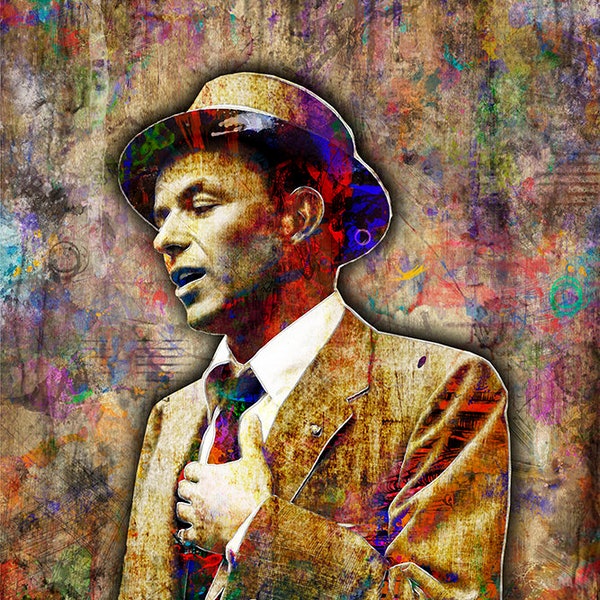 Frank Sinatra Print, Frank Sinatra Artwork, Frank Sinatra Tribute Art, Frank Sinatra Poster for Frank Sinatra Fans