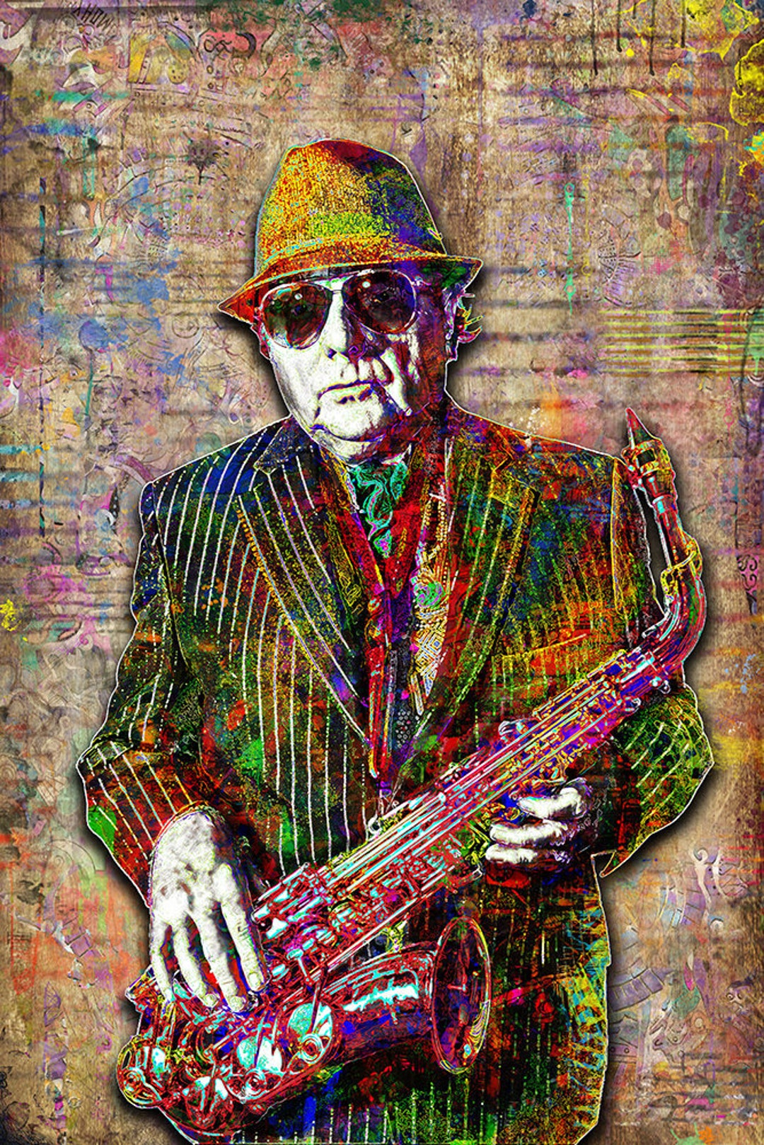 Van Morrison Print, Van Morrison Artwork, Van Morrison Tribute Art, Van