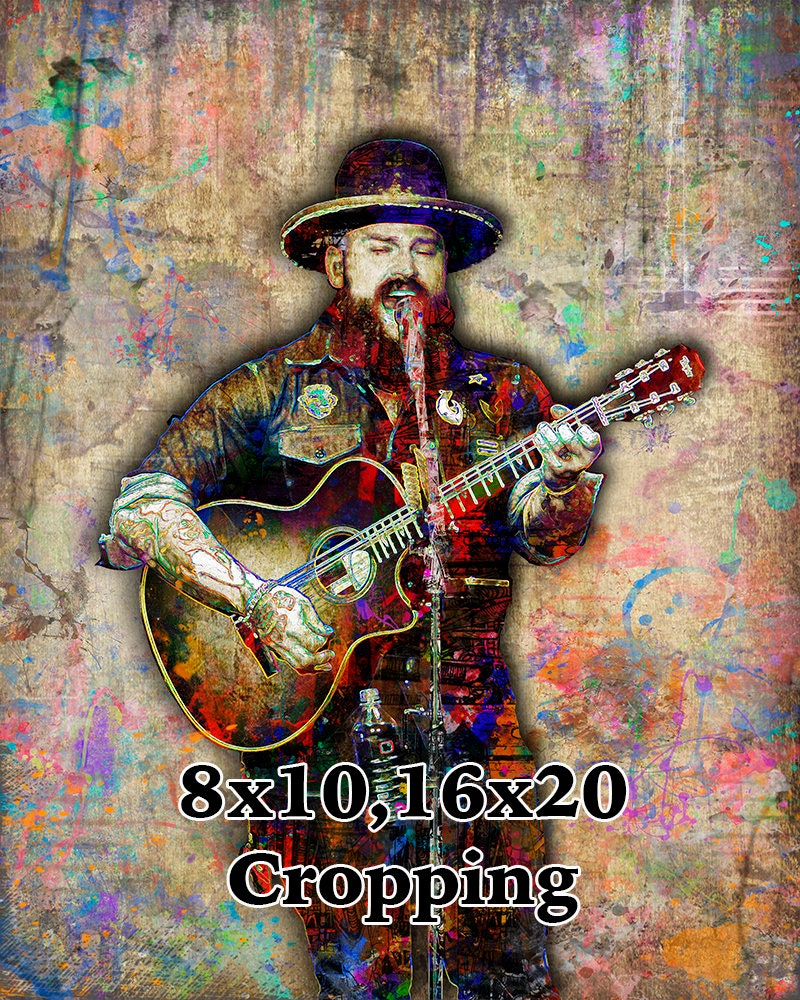 Zac Brown Print, Zac Brown Artwork, Zac Brown Art, Zac Brown Poster for Zac  Brown Band Fans - Etsy