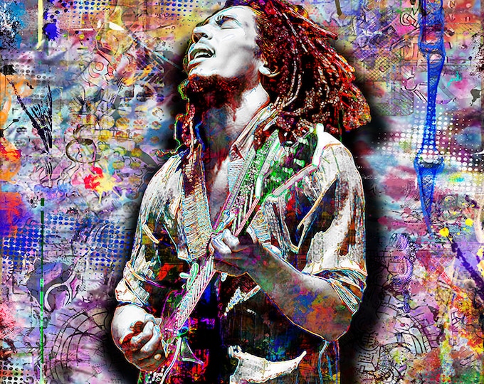 Bob Marley Poster, Bob Marley Art, Bob Marley Tribute Artwork, Bob Marley Print for Bob Marley Fans