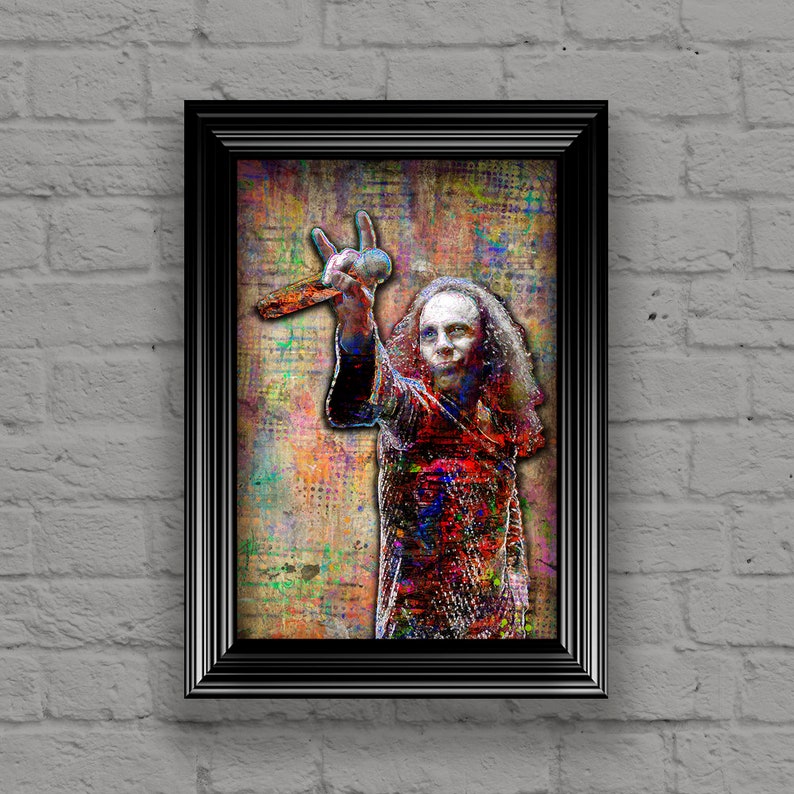 Ronnie James Dio Print, Ronnie James Dio Artwork, Ronnie James Dio Tribute Art, Ronnie James Dio Poster for Dio Fans image 4