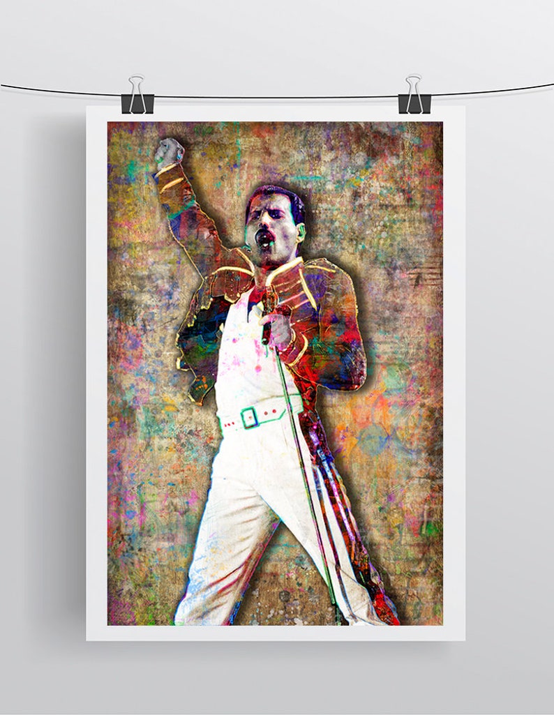Freddie Mercury Print Freddie Mercury Artwork Freddie | Etsy