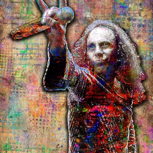 Ronnie James Dio Print, Ronnie James Dio Artwork, Ronnie James Dio Tribute Art, Ronnie James Dio Poster for Dio Fans image 1