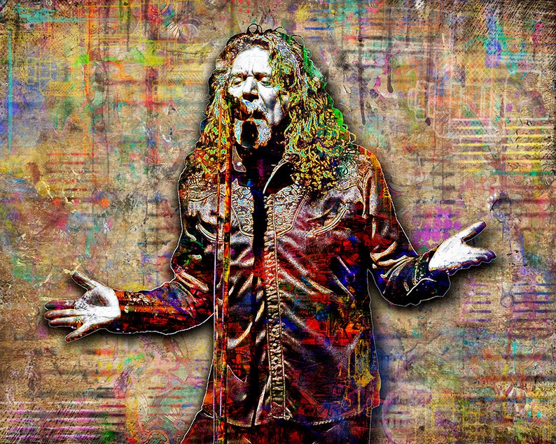 Robert Plant Poster Robert Plant Art Robert Plant Artwork | Etsy