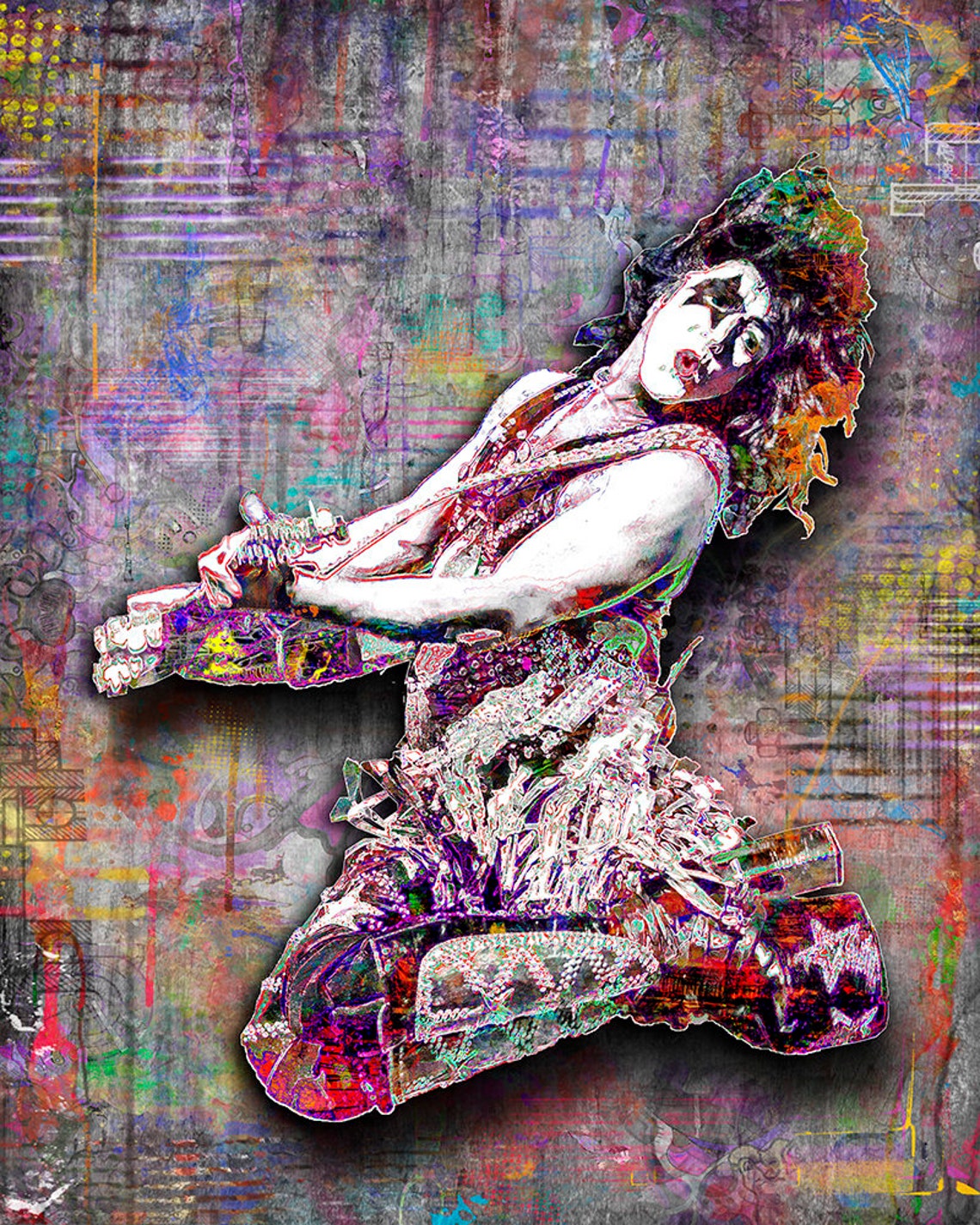 Paul Stanley Print Paul Stanley Artwork Paul Stanley Art | Etsy