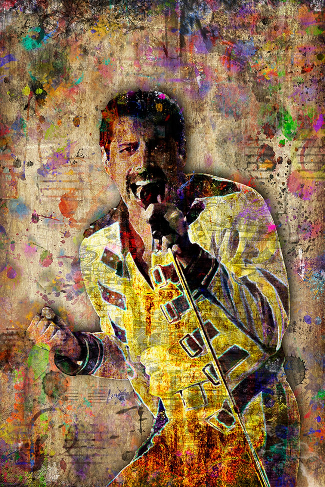 Freddie Mercury Poster, Freddie Mercury Art, Freddie Mercury Tribute ...