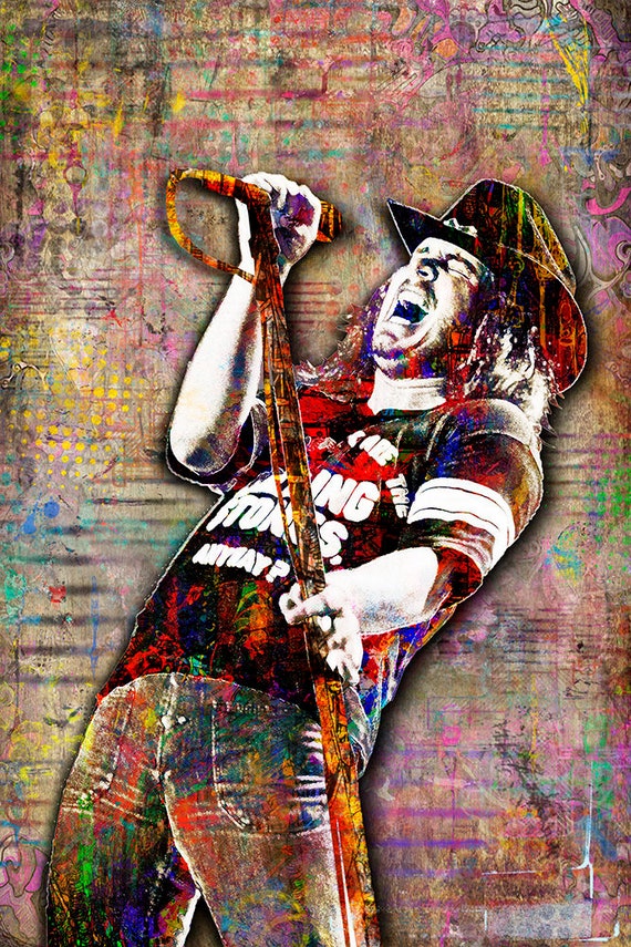 Ronnie Van Zant Poster Ronnie Van Zant Art Ronnie Van Zant - Etsy