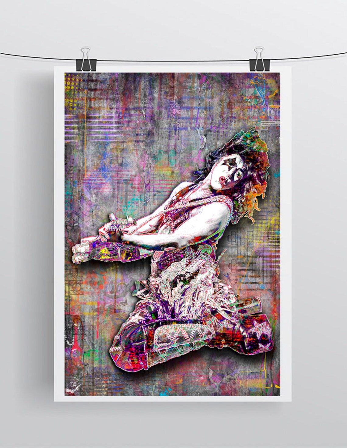 Paul Stanley Print Paul Stanley Artwork Paul Stanley Art Etsy