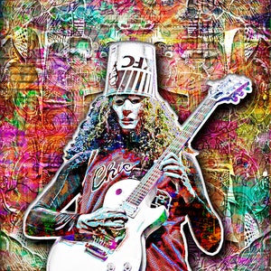 Buckethead Poster, Buckethead Artwork, Buckethead Art, Buckethead Print ...