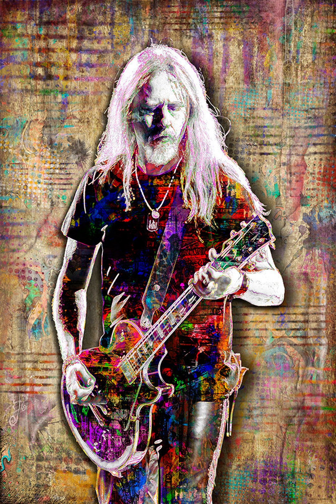 Jerry Cantrell Print, Jerry Cantrell Artwork, Jerry Cantrell Art, Jerry