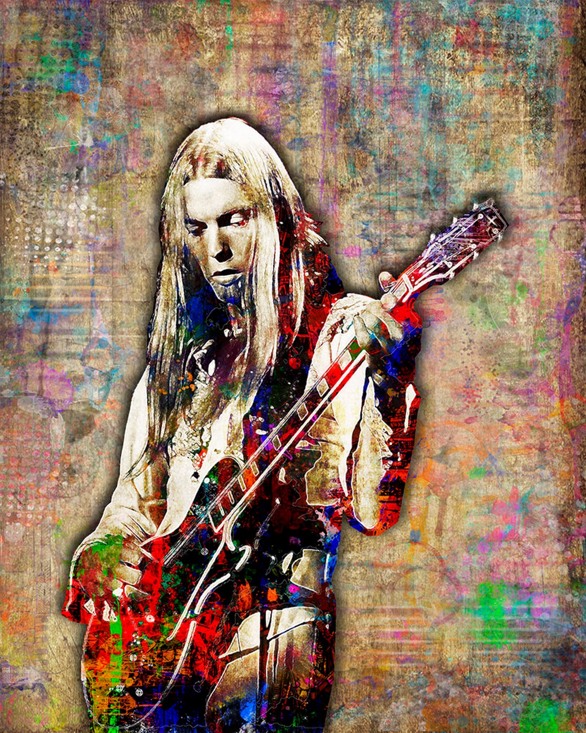 Gregg Allman Print Gregg Allman Artwork Gregg Allman Tribute - Etsy