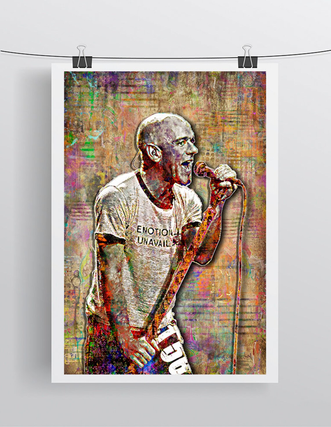 Michael Stipe Print Michael Stipe Artwork Michael Stipe Art Etsy