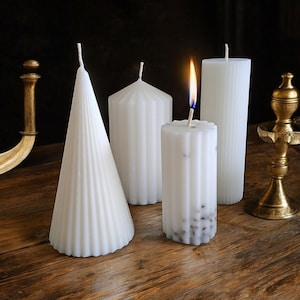 Various shaped & Scented Pillar Candles