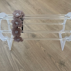 Hair band rack, hair band holder, acrylic hair band holder, hat holder, hat rack, scrunchie holder, alice band holder