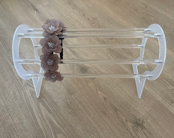 Hair band rack, hair band holder, acrylic hair band holder, hat holder, hat rack, scrunchie holder, alice band holder