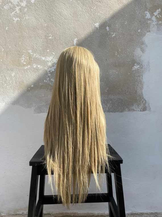 Natural hair wigs blonde deals