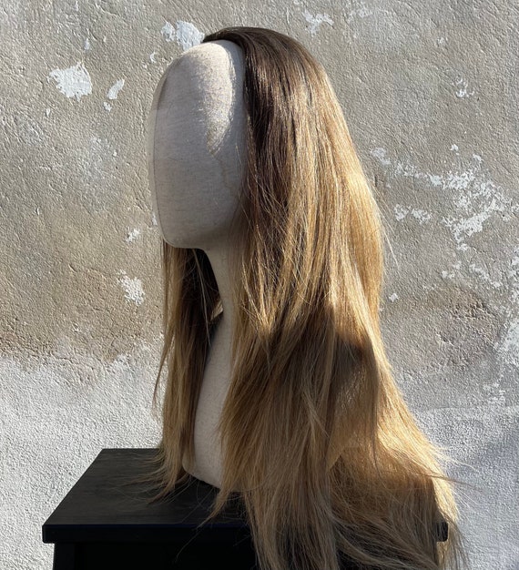 Half Wig Natural Looking Hair Extensions Add Volume Brown - Etsy Half Wig Natural Looking Hair Extensions Add Volume Brown - Etsy