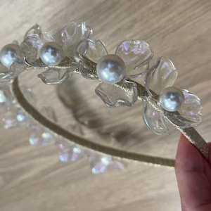 Diamond hair band, acrylic glass bead hair band, accessory wig accessory hair fashion wedding hairband bandana turban