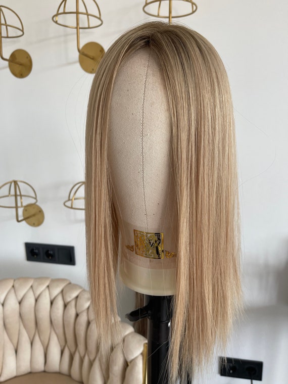Blonde Topper 5x6” 100% Virgin Remy Human Hair Topper, Light  display picture 1