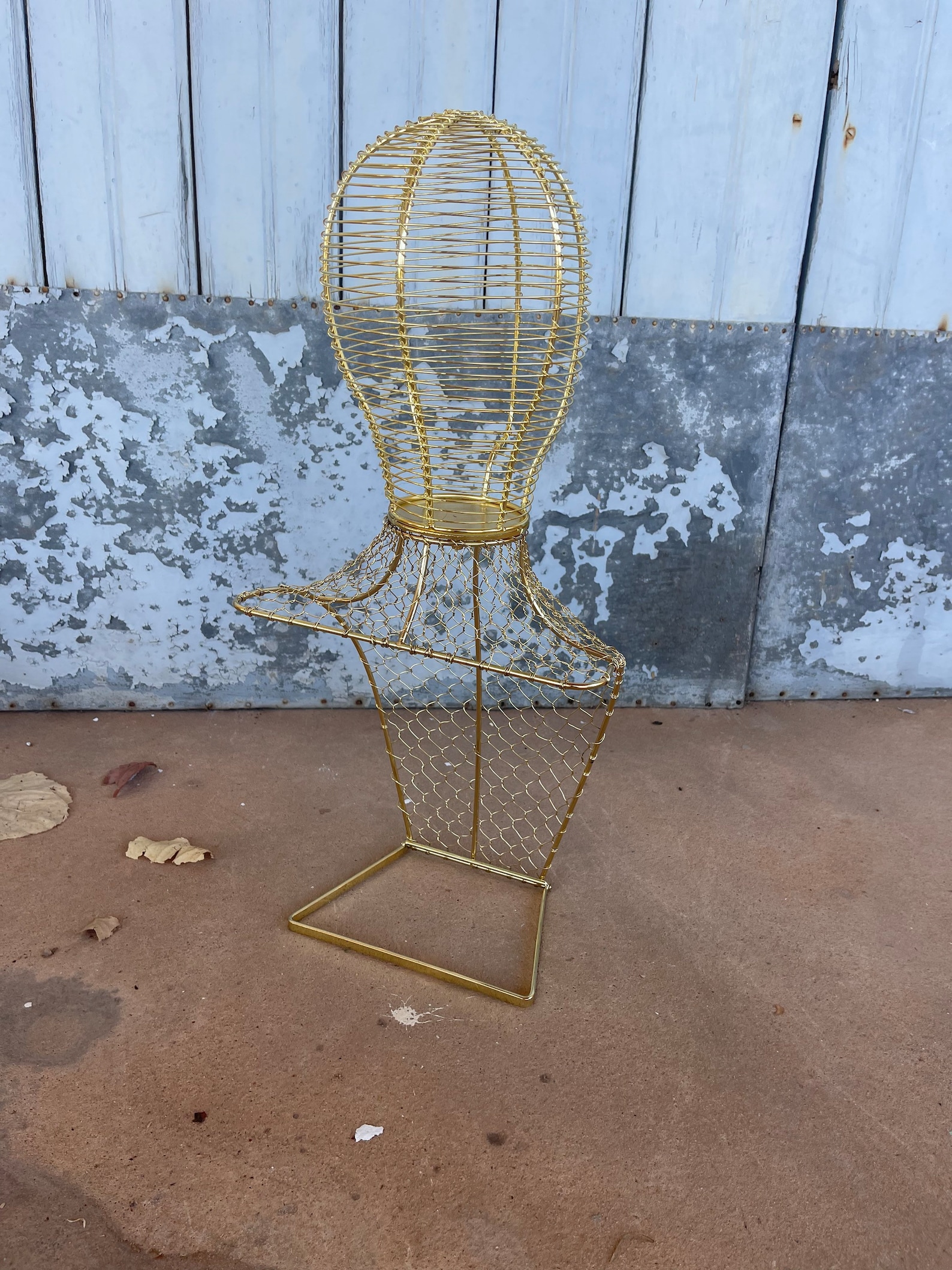 Gold Mannequin Head Manaqui Metal Head Wig Storage Wig Hanger Etsy