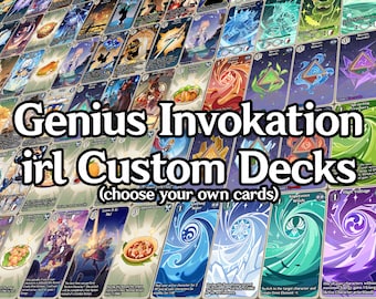 Genshin Impact Genius Invokation TCG || Custom Deck Builder - Etsy