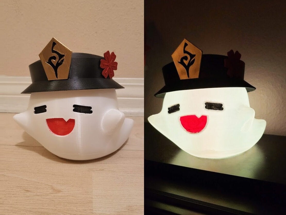 Genshin Impact || LED Ghost Nightlight (Hu Tao)