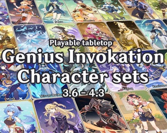 Genshin Impact // Genius Invokation TCG: conjuntos de caracteres estándar (3.6 - 4.3)