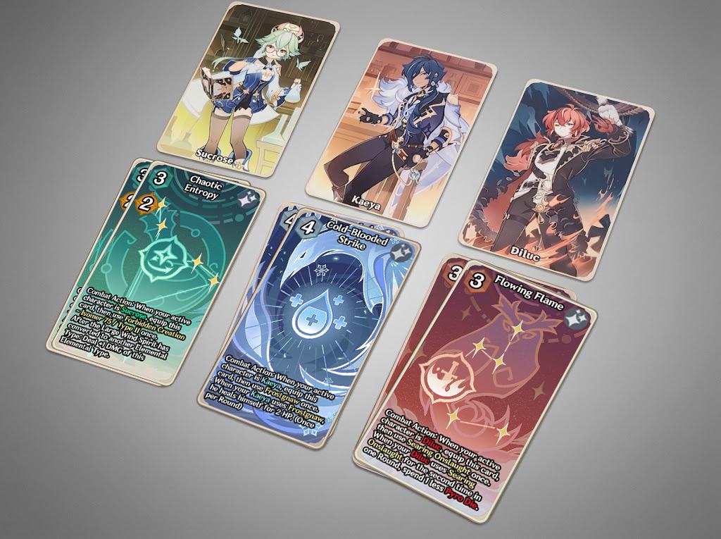 原神 || 天才召喚TCG：プレイ可能なセット - Etsy 日本