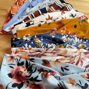 Twist floral Headband, headband, nurse headband, adult turban, headbands for women, cute headband, stretchy, chunky, boho, comfortable