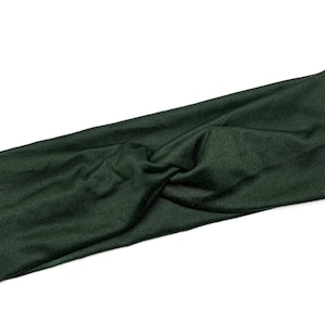 Forest green, twist headband, nurse headband, adult turban, headbands for women, cute headband, stretchy, boho, solid color