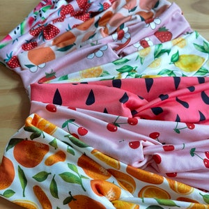 Fruity, lemon, twist headband, nurse headband, adult turban, headbands for women, cute headband, stretchy, chunky, boho, comfortable