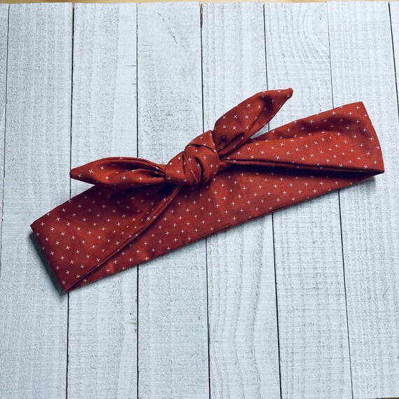 Stylish Rust Knot Headband - Women\'s Accessory Wire Hairband in Rust Red // Women main image 3