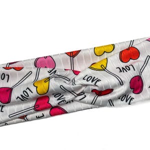 Sucker love rib, twist headband, nurse headband, adult turban, headbands for women, cute headband, stretchy, chunky, boho, comfortable