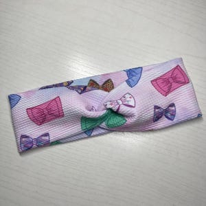 Pastel bows & headbands, twist headband, nurse headband, adult turban, headbands for women, cute headband, stretchy, chunky, boho