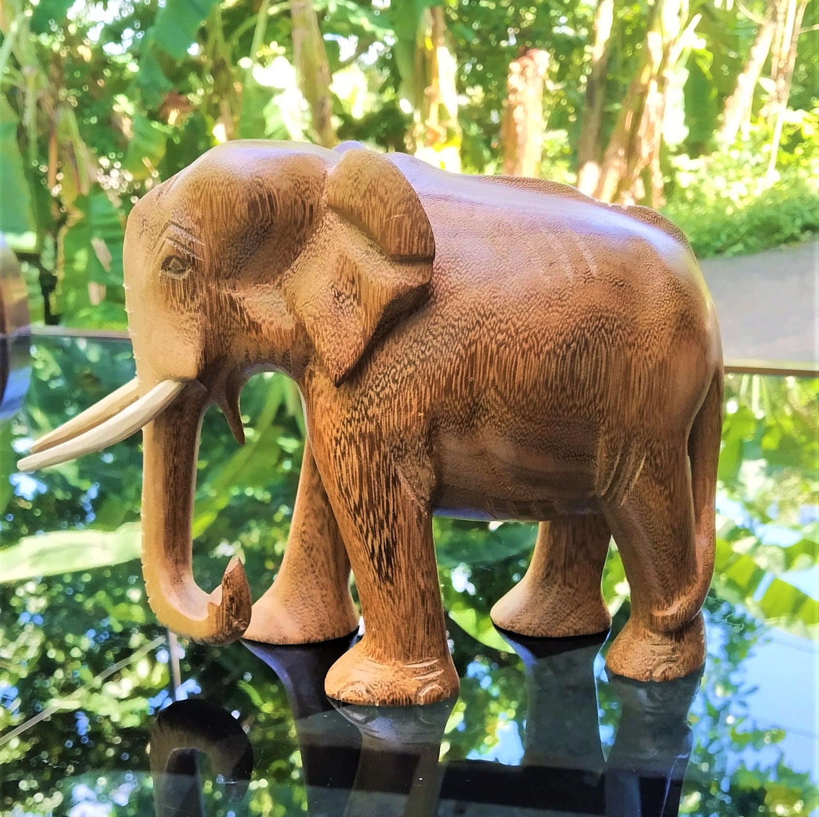 Hand Carved and Painted Wood Elephant Ring Holder – Taraluna - Fair Trade,  Organic, Ethical & American Made Gifts