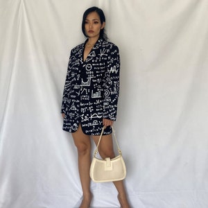 Unique hand painted blazer. Reworked oversized blazer