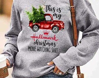 hallmark movie watching sweatshirt
