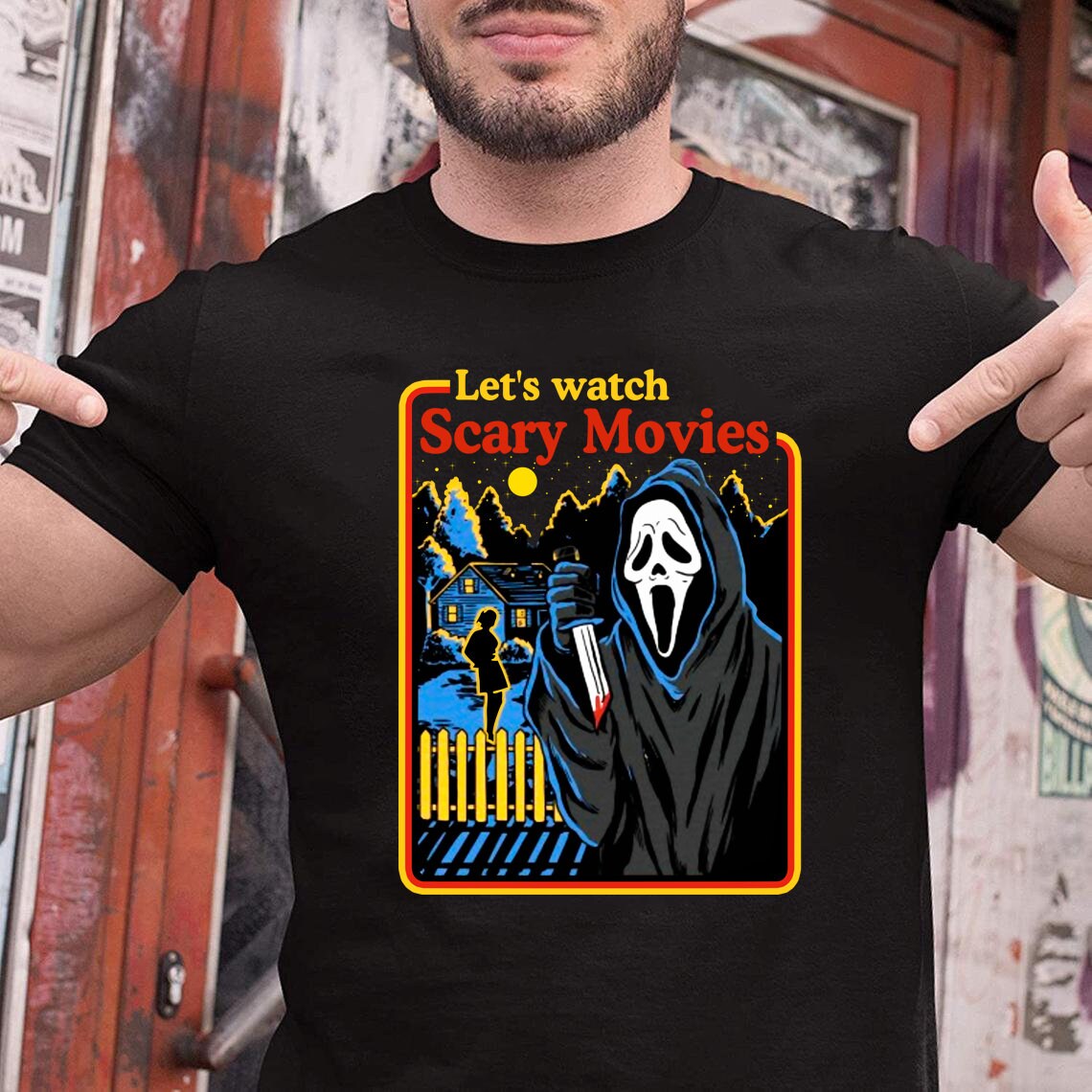 Scream Movie TShirt Let