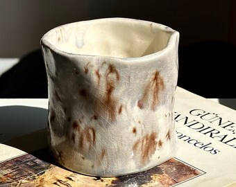 Artistic Elegant Cracked Glaze Ceramic Mug - Vibrant Handcrafted Coffee Cup, minimalist coffee delight, modern cute gift, unique coffee mug