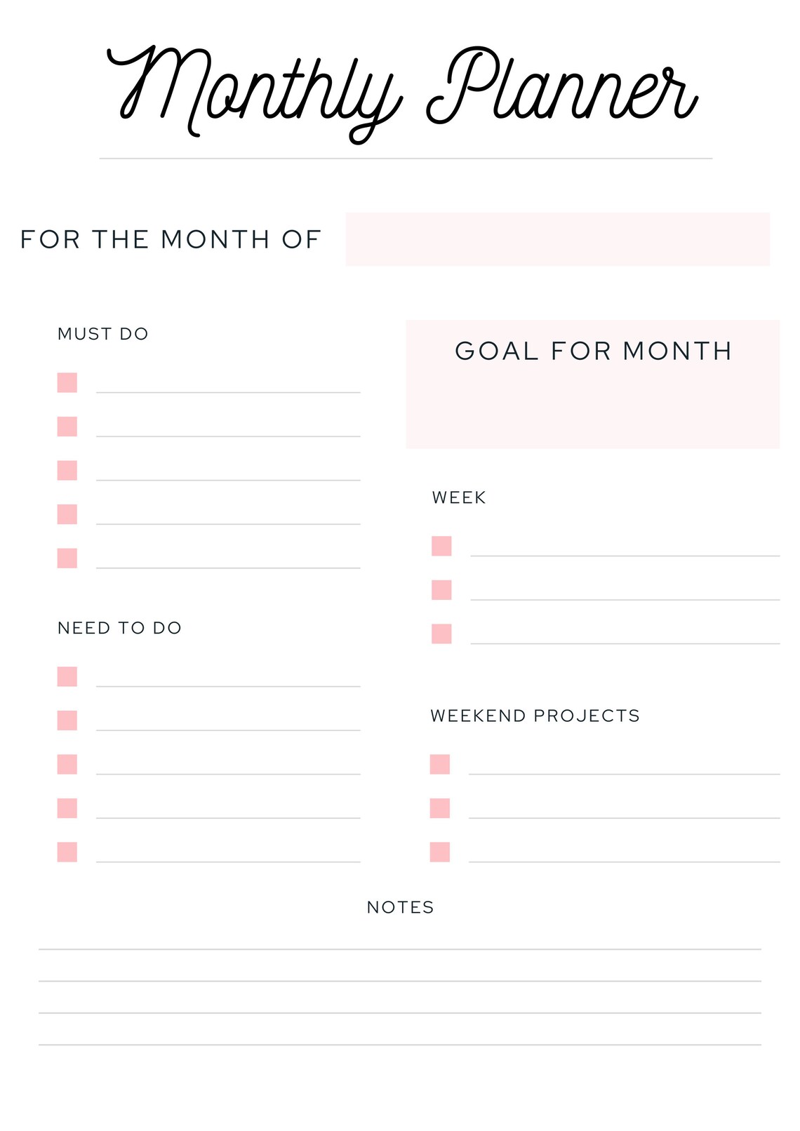Printible Planner Bundle - Etsy